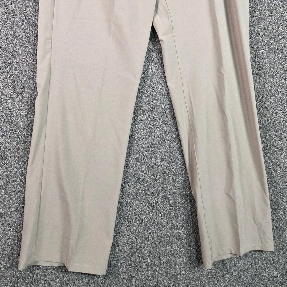 Ben Hogan Performance Golf Pants Mens 40x32 Tan Khaki Stretch Flat Front WT4870